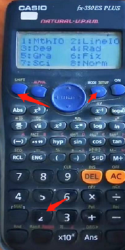 Casio计算器设置（显示方式：分数和小数转换）