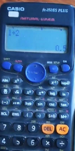 Casio计算器设置（显示方式：分数和小数转换）