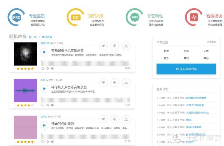 良心推荐：白嫖党最爱，五个完全免费的音频素材网站！_软件应用_好用的网站资源分享