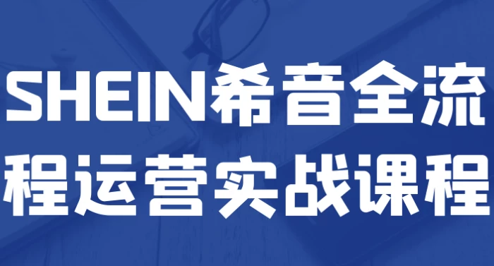 SHEIN希音全流程运营实战课程