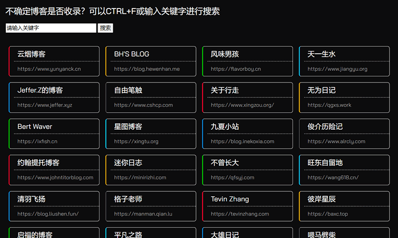 博客导航
